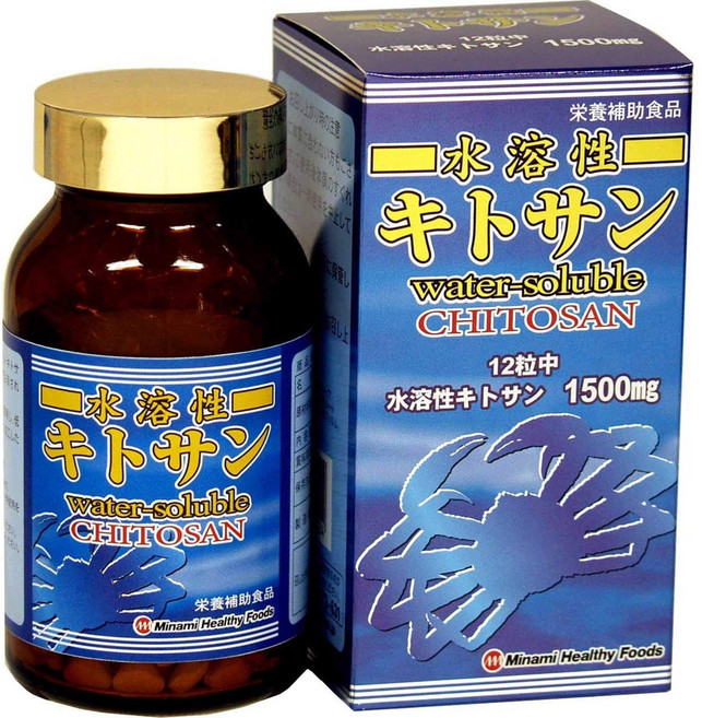 키토산 수용성 360정 3개 미나미헬스 일본, 1개
