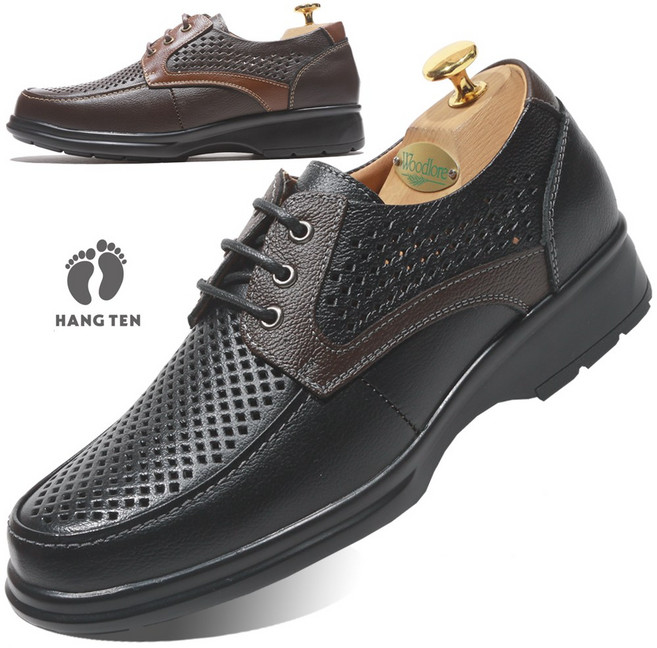 남성 소가죽 망사 로퍼 구두 컴포트화 여름 통풍화 남자 신발 5073