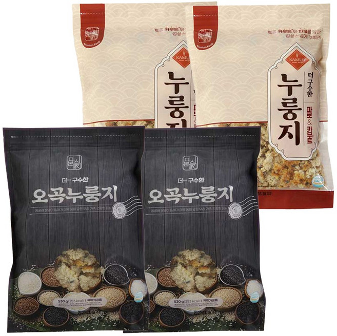 [AC-Mall] TV홈쇼핑 구성 국내최초 더블특허제조법 오곡누룽지+파로카무트 누룽지/미식본가 더 구수한 누룽지세트, 1박스, 2.12kg