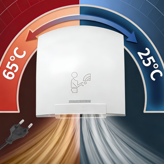 Mochae 핸드 드라이어 화장실 저소음 핸드드라이어 적외선감지 손건조기 빠르게 건조 업소용 가정용 초고속 손건조기, YJL905
