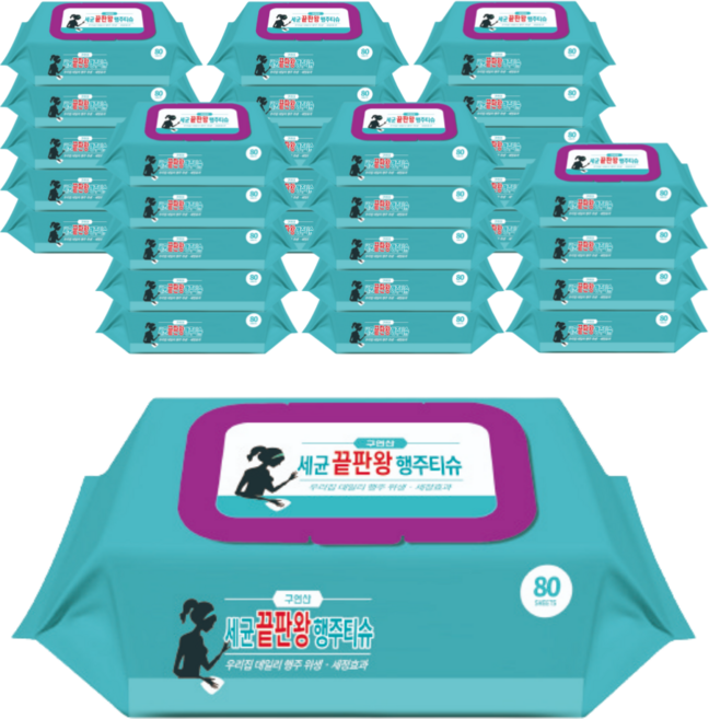 구연산 세균끝판왕 행주티슈, 30개