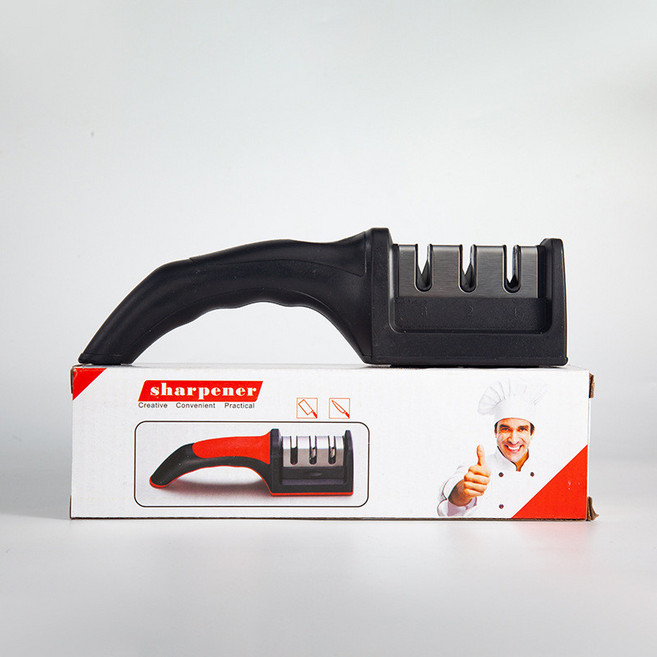 주방용 3슬롯 칼날 연마기 도매 칼날 칼갈이 연마봉 사포 숫돌 전기 칼날 전동칼갈이 칼갈이 전기칼갈이 충전식칼갈이 자동칼갈이 전동연마기 칼갈이 주방칼갈이 전동숫돌 칼연마기 가위갈이, 1개, 검정 영어 상자