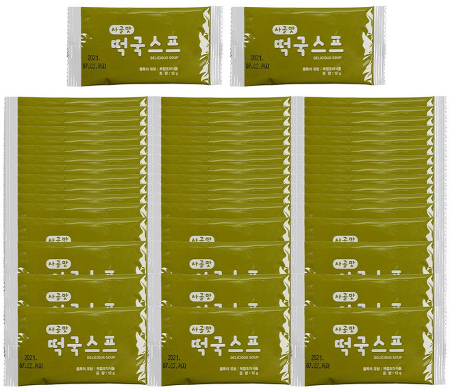 소소락 사골떡국스프 12g, 50개