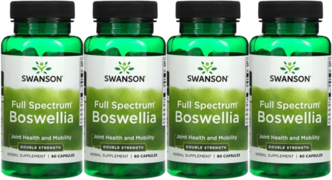 Swanson Boswellia 스완슨 보스웰리아 800mg 60정 2개 Joint Mobility Respiratory Health Support, 4개 - 쿠팡