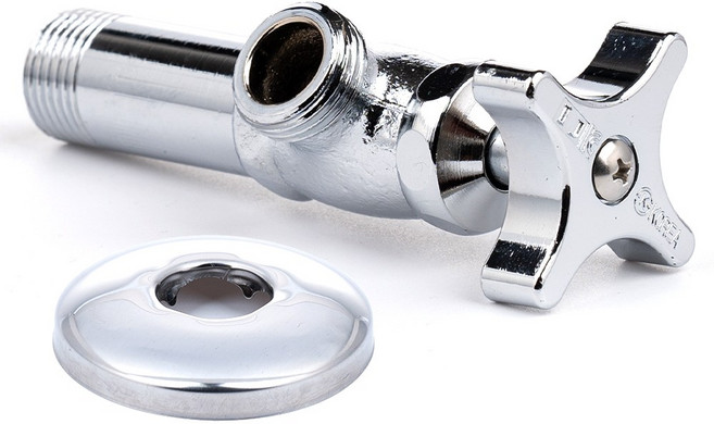 클린 국산 앵글밸브 고급형 주물바디, 크롬