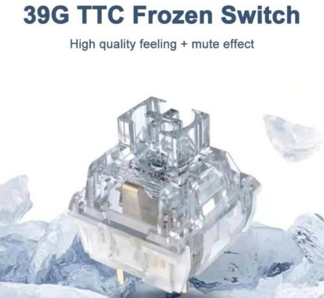 키보드 스위치 TTC 사일런트 시리즈 청백색 냉동 V2 빨간색 V3 음소거 기계식 윤활 선형 맞춤형 침묵, 없음, 없음, Silent Frozen V2, 30) Silent Frozen V2  110 PCS