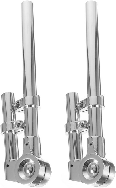 토토리티 드럼 걸이 브래킷 조절 가능한 톰 스탠드 타악기용 헤비 듀티 금속 랙 마운트 실버 페어