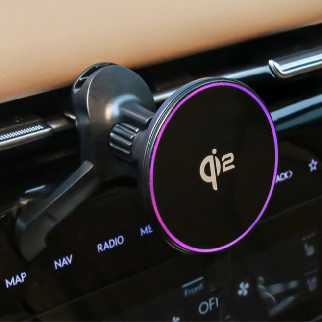 QI2 맥세이프 차량용 고속 무선충전기 CD슬롯 포함