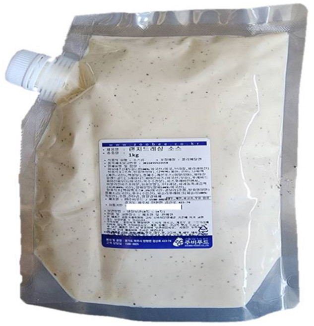 주비푸드 랜치드레싱소스 1kg / 냉장, 1개