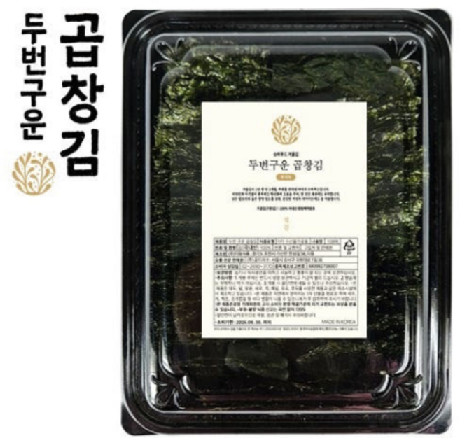 두번구운 곱창김 108매(1세트), 108g, 1세트