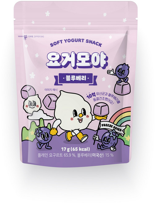 요거모야 요거트큐브, 블루베리, 17g, 1개