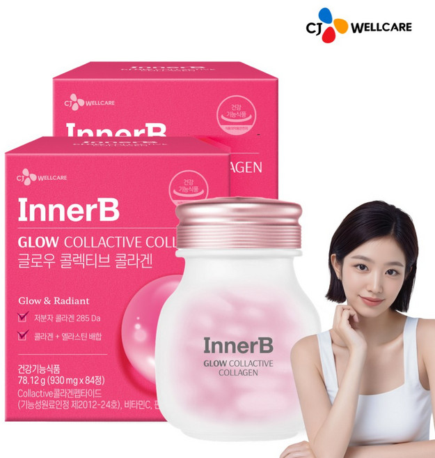 CJ 이너비 글로우 콜렉티브콜라겐, 84정, 2개