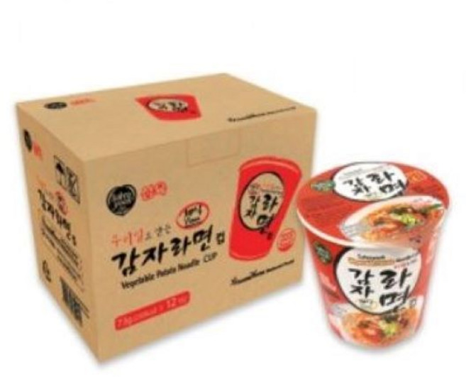 삼육 우리밀 채식감자라면(컵라면) 73g, 1박스