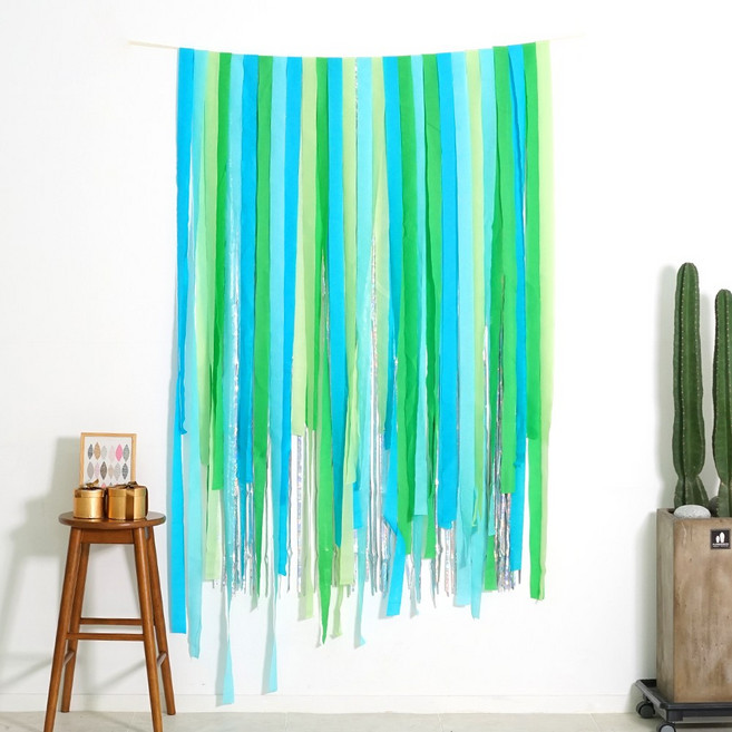 파티짱 파티 스트리머 (세트) 25M 포토존 커튼, 스트리머 4색 세트 (몬스터)