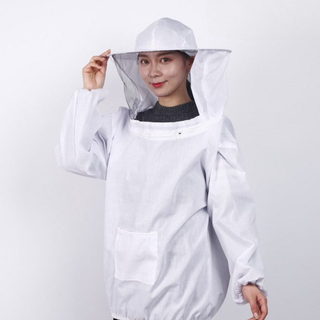 헬스와미 벌초 양봉옷 해충 퇴치 망사 상의 방충복 모기 해충 작업복, 1개