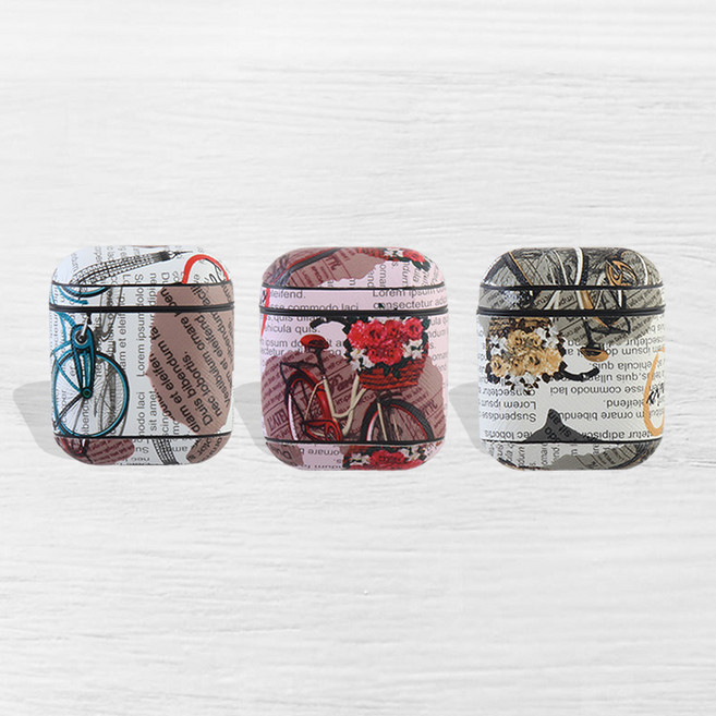 ALLDIS 올디스 페인트 스타일 에어팟 1 2세대 하드 케이스 프로 에어팟2 악세사리, 베이지