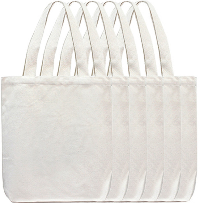 [목화상회] 밑단 있는 무지 에코백 5개입