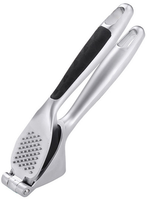 감앤각 마늘프레스 간편한 한손 마늘다지기 마늘짜개 도구 간마늘 다짐기 으깨기 갈릭프레스 다용도 프레스, 1개, 실버