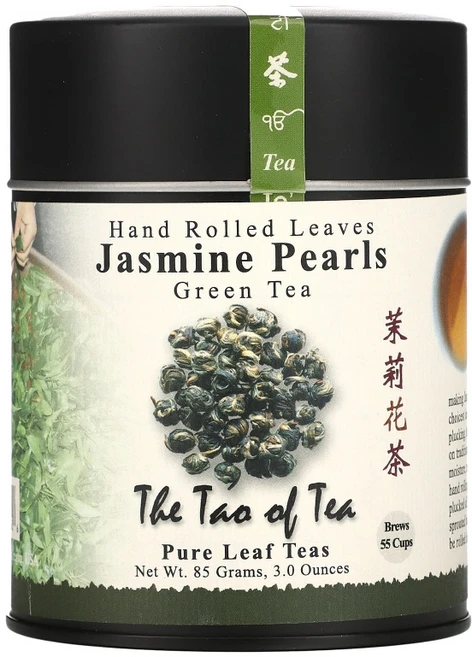 더타오오브티 핸드롤드 잎 녹차 자스민 펄 3 oz (85 g), 85g, 1개입, 1개 - 쿠팡