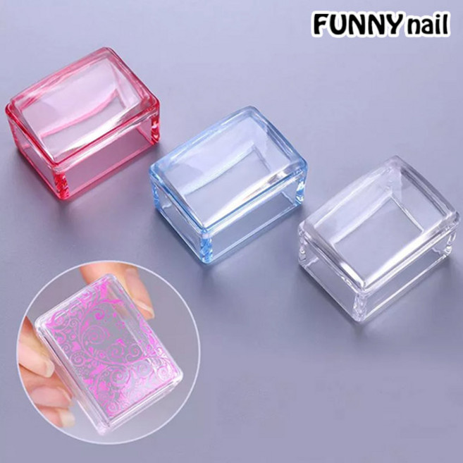 [퍼니네일] 크리스탈 스탬프 실리콘도장 네일꾹꾹이 프렌치 네일스탬프 네일아트도구, 실리콘스탬프 - 03, 1개