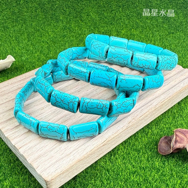 晶星 天然綠松石造型手排