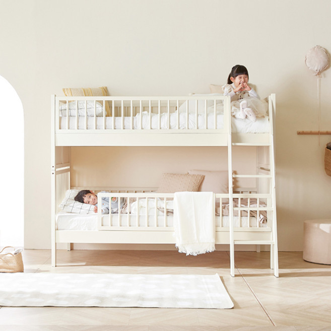 레이디가구 스칸딕 원목 분리형 슈퍼싱글 이층침대 SS 이케아st 어린이 침대 방문설치, 01. 이층침대 프레임(매트제외)_달콤한크림빵