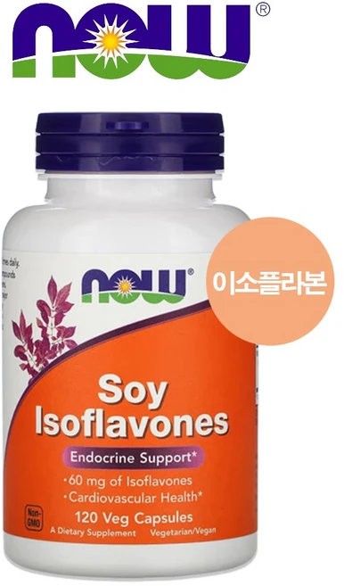 나우푸드 대두이소플라본 이소플라본 120캡슐, 120정, 1개 - 쿠팡
