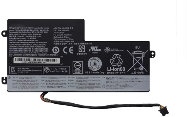 레노버 호환용 배터리 Lenovo T440 T460 X240 X250 X260 X270 K2450, 1개