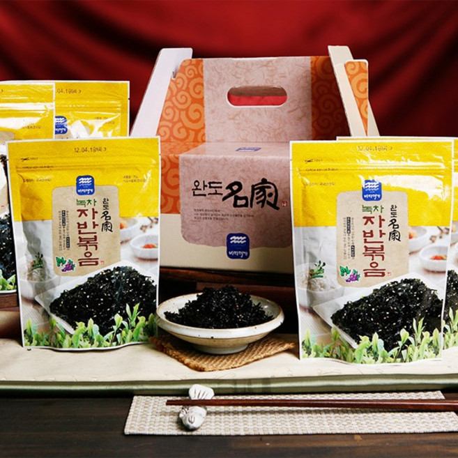 완도명가 녹차자반볶음세트, 1개