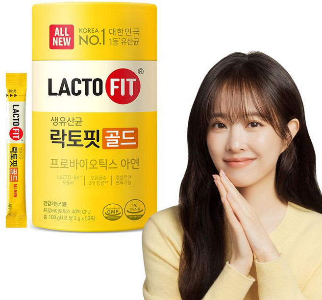 종근당건강 락토핏골드 생유산균 프로바이오틱스 50포, 100g, 1개