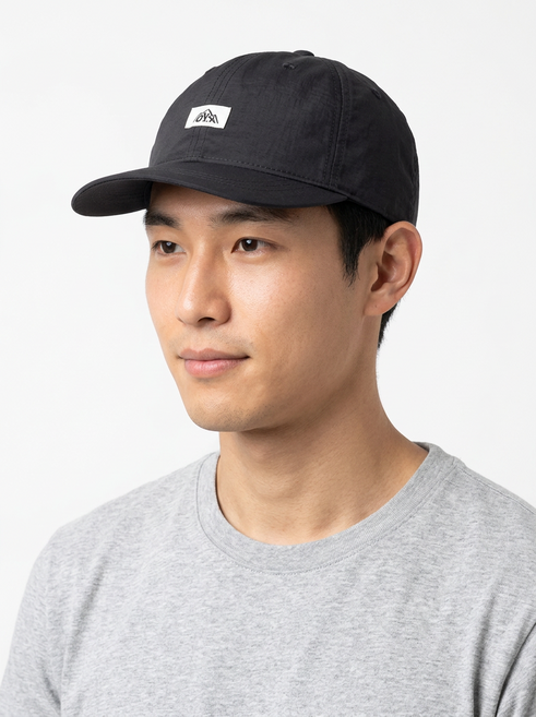 페이스랩 숏 러닝 런닝 모자 테니스 마라톤 나일론 모자, 블랙, 1개