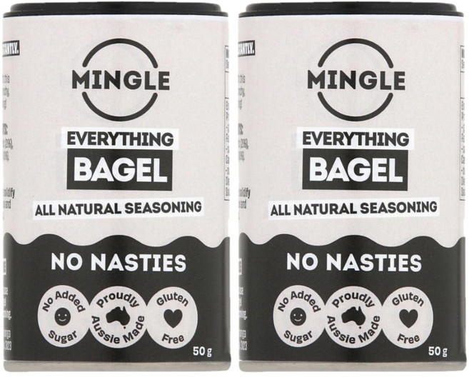 호주 밍글 시즈닝 에브리씽 베이글 시즈닝 양념 Mingle Seasoning Everything Bagel, 2개, 50g
