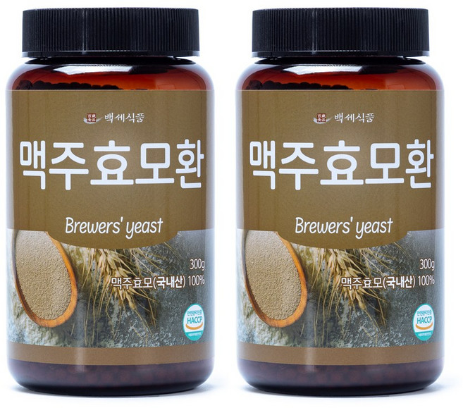 백세식품 맥주효모환 300g, 2개
