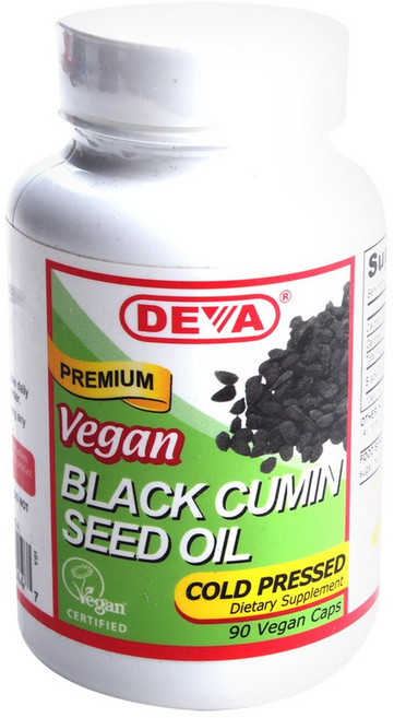 Deva Vegan優質黑種草籽油植物膠囊 無麩質 無糖, 90顆, 1罐