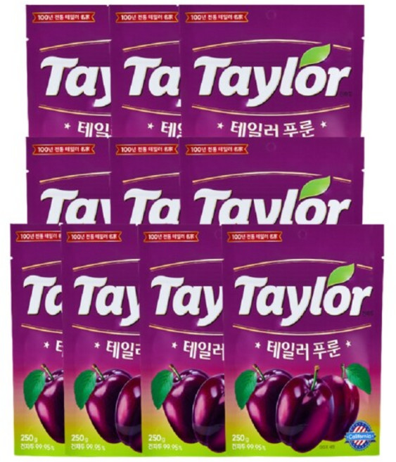 테일러 푸룬 건자두, 250g, 10개