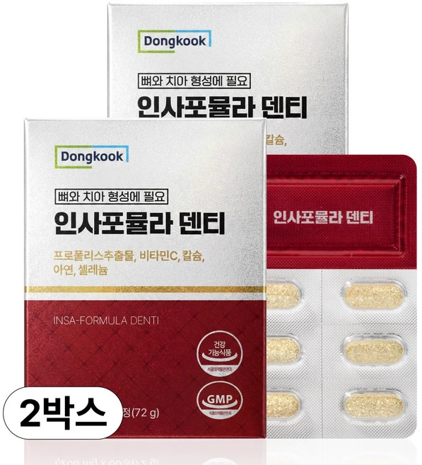 동국 인사포뮬라 덴티, 2개, 60정 - 쿠팡