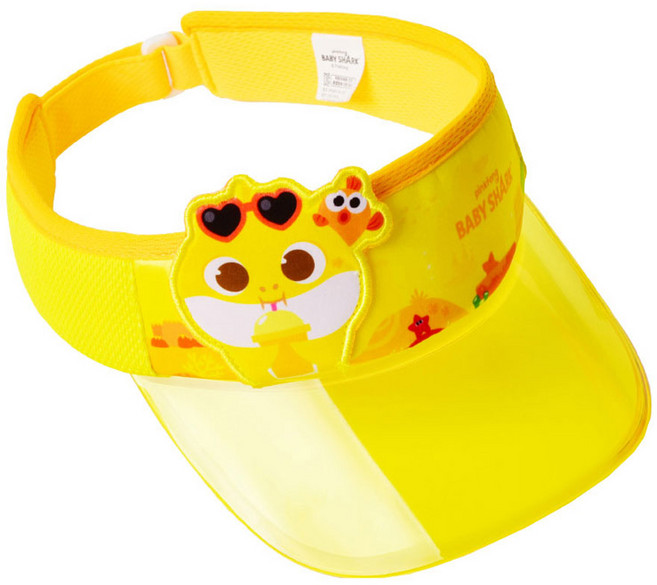 아기상어 썬캡 핑크퐁 유아 아동 쥬시 여름 모자 투명챙 선캡 젤리챙 핀캡