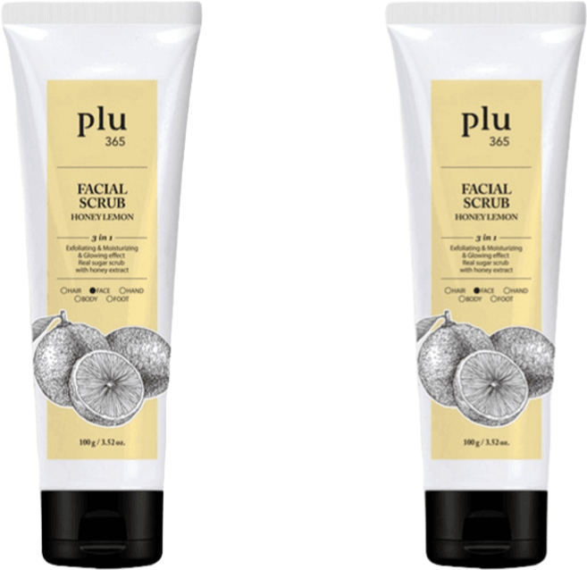 플루365 페이셜 스크럽 100 g 허니레몬 향 2개, 100g