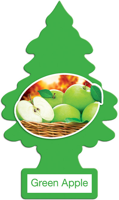 리틀트리 방향제 / 차량용 가정용 걸이형 종이 방향제, 그린 애플, 1개