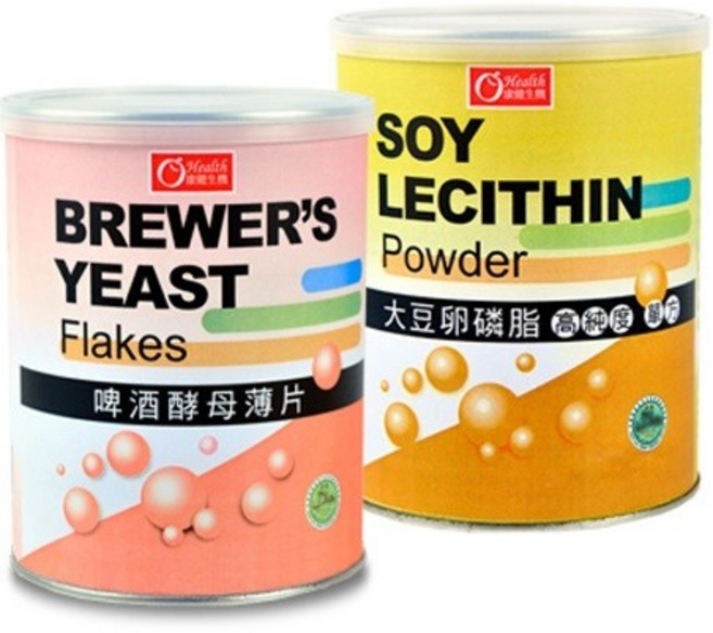 康健生機 啤酒酵母薄片與大豆卵磷脂粉, 1個