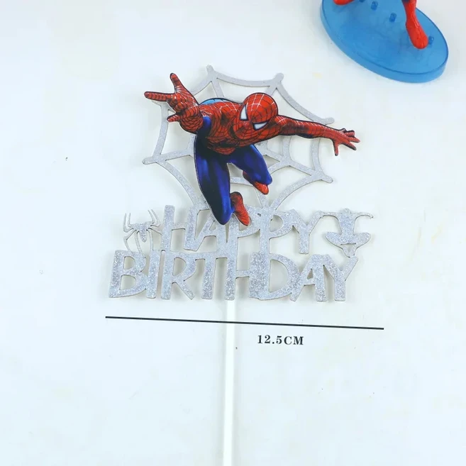스파이더맨 케이크 장식 파티 용품 어린이 생일 액세서리 베이비 샤워 선물, 01 other, 12 1 pcs 7