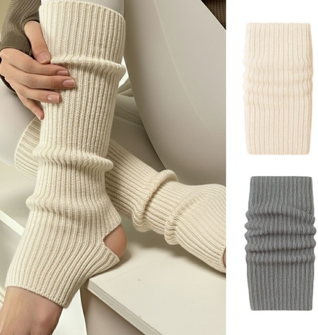 온더프 1+1 발레 레그워머 여성 필라테스 요가 니트 고리 토삭스