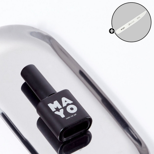 요고마요 MAYO 베이스 클리어 탑 매트탑 글래스탑젤 4종 단품 + 엔리안 나이프파일 증정, 매트탑젤, 1개