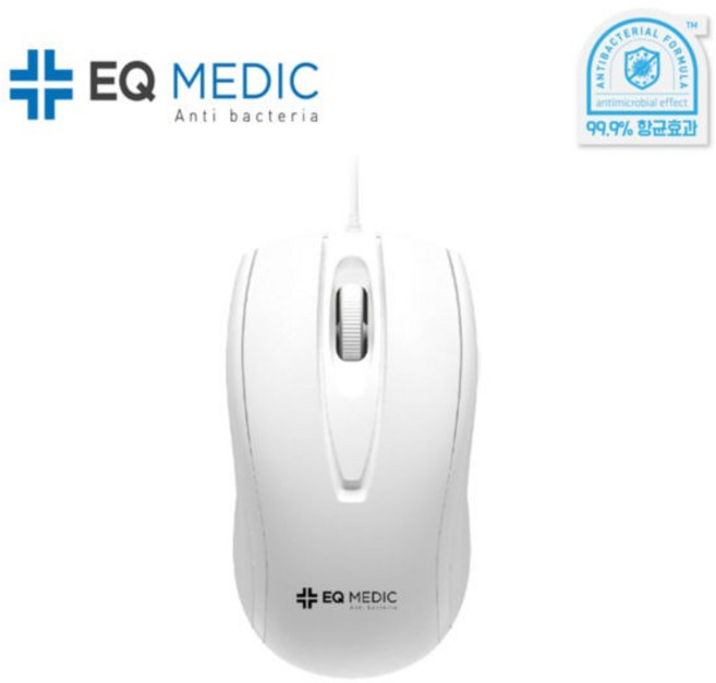 EQ medic SANITIZE M1 화이트 항균유선 마우스