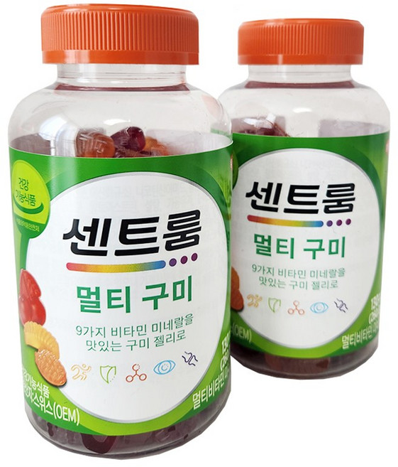 센트룸 멀티구미 총520g (260g X 2통), 130정, 2개