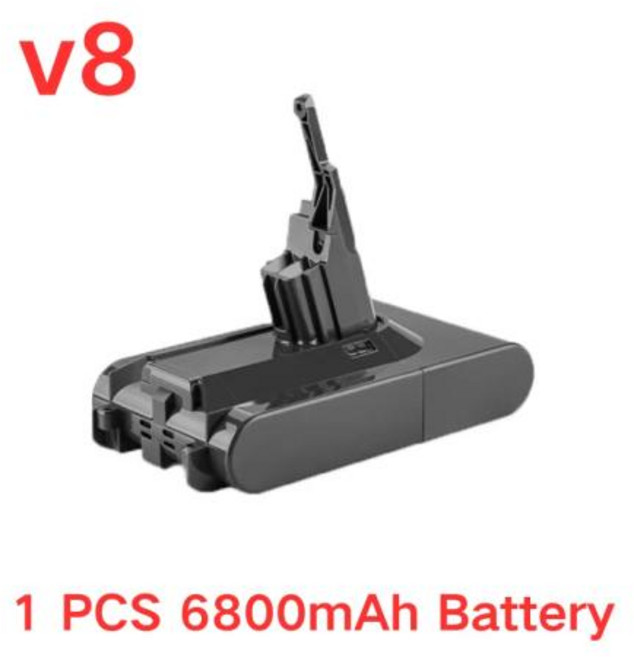 V6 V7 V8 V10 V11 V12 12800mAh 21.6V25.2V 배터리 교체 V8 진공청소기 핸디형 진공청소기 V11 배터리, 13)V8   6800mAh