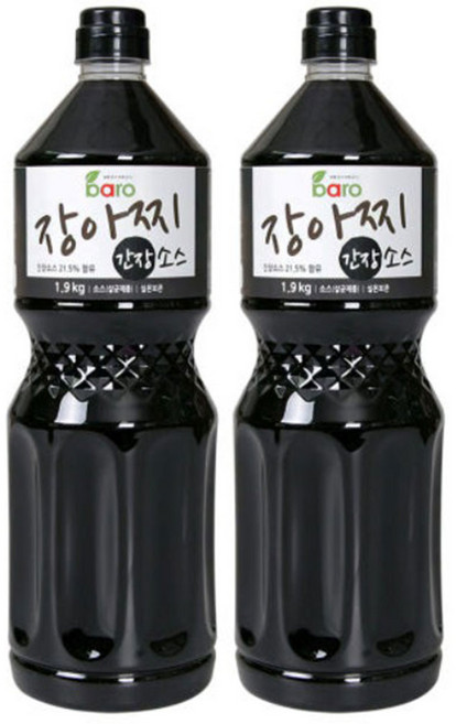 바로 장아찌 간장 소스 만능 짱아치 소스, 2개, 1.9kg
