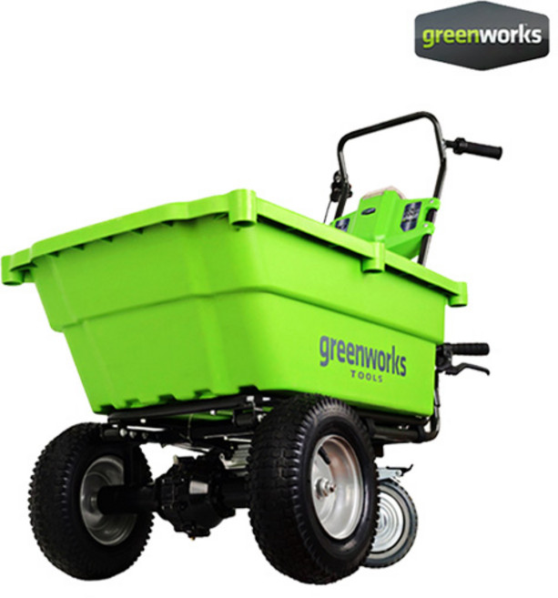 그린웍스 가든카트 전동운반차 농업용 전동구르마 전동수레 40V 리어카 수레 여성농업인, 1개, 가든카트 베어툴(충전기 배터리 미포함)