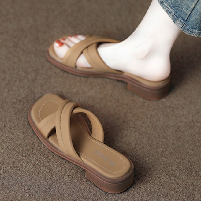 Modern Fashion 여성 발편한 샌들 펀칭 웨지힐 X181