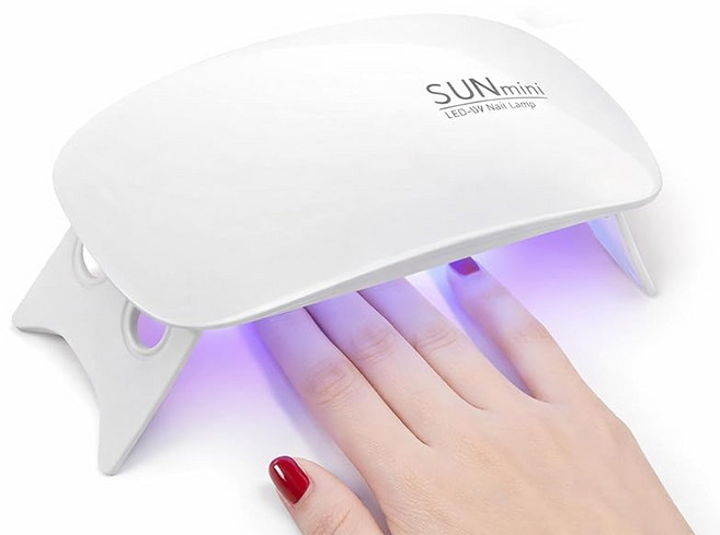 SunBeam Nails 네일 라이트 UV 라이트 콘센트식 접이식 네일 라이트 타이머 전환 원터치 조작 심플 디자인 집에서 하는 네일용(화이트)